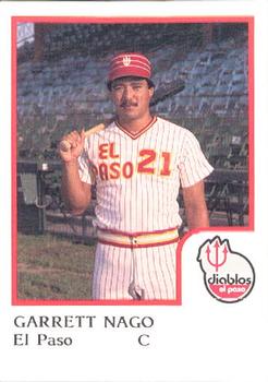 1986 ProCards El Paso Diablos #17 Garrett Nago Front