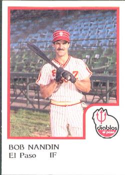 1986 ProCards El Paso Diablos #18 Bob Nandin Front