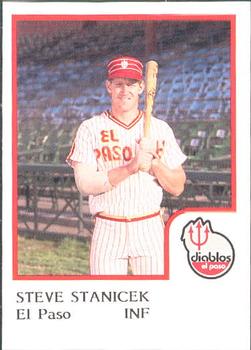 1986 ProCards El Paso Diablos #19 Steve Stanicek Front