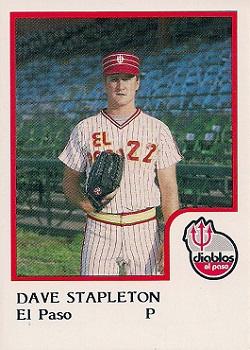 1986 ProCards El Paso Diablos #20 Dave Stapleton Front