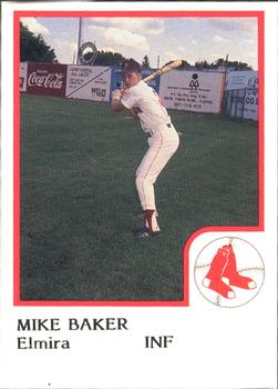 1986 ProCards Elmira Pioneers #1 Mike Baker Front