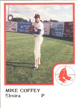 1986 ProCards Elmira Pioneers #5 Mike Coffey Front
