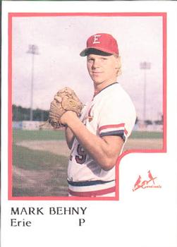 1986 ProCards Erie Cardinals #NNO Mark Behny Front