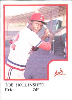 1986 ProCards Erie Cardinals #NNO Joe Hollinshed Front