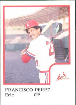 1986 ProCards Erie Cardinals #NNO Francisco Perez Front