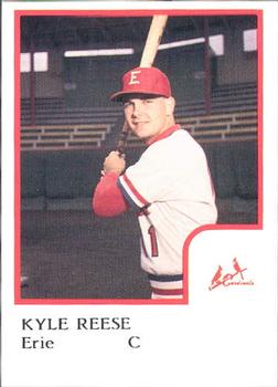 1986 ProCards Erie Cardinals #NNO Kyle Reese Front