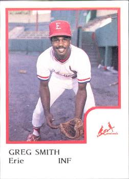 1986 ProCards Erie Cardinals #NNO Greg Smith Front