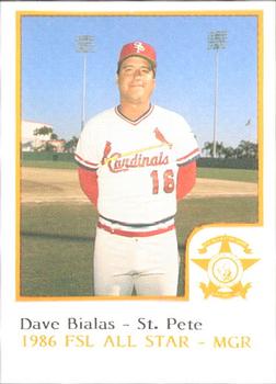 1986 ProCards Florida State League All-Stars #8 Dave Bialas Front
