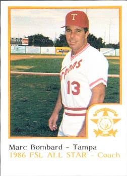 1986 ProCards Florida State League All-Stars #9 Marc Bombard Front