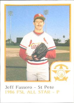 1986 ProCards Florida State League All-Stars #13 Jeff Fassero Front