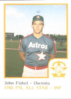 1986 ProCards Florida State League All-Stars #15 John Fishel Front