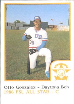 1986 ProCards Florida State League All-Stars #18 Otto Gonzalez Front