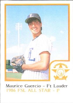 1986 ProCards Florida State League All-Stars #19 Maurice Guercio Front