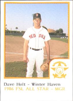 1986 ProCards Florida State League All-Stars #24 Dave Holt Front