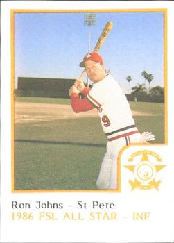 1986 ProCards Florida State League All-Stars #26 Ron Johns Front