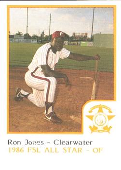 1986 ProCards Florida State League All-Stars #27 Ron Jones Front