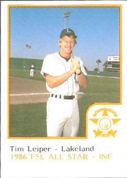 1986 ProCards Florida State League All-Stars #29 Tim Leiper Front