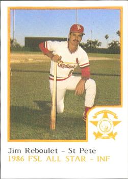 1986 ProCards Florida State League All-Stars #40 Jim Reboulet Front