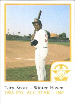 1986 ProCards Florida State League All-Stars #43 Tary Scott Front
