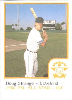 1986 ProCards Florida State League All-Stars #45 Doug Strange Front