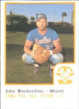 1986 ProCards Florida State League All-Stars #50 John Wockenfuss Front