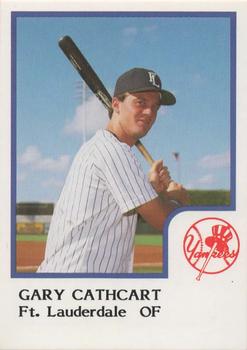 1986 ProCards Ft. Lauderdale Yankees #NNO Gary Cathcart Front