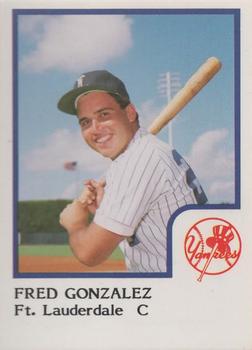 1986 ProCards Ft. Lauderdale Yankees #NNO Fredi Gonzalez Front
