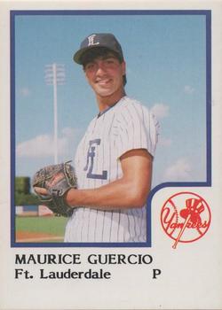 1986 ProCards Ft. Lauderdale Yankees #NNO Maurice Guercio Front