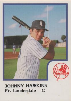 1986 ProCards Ft. Lauderdale Yankees #NNO Johnny Hawkins Front
