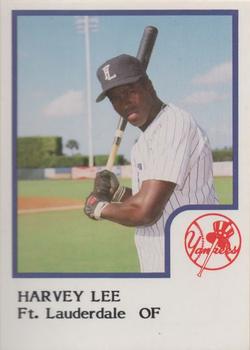 1986 ProCards Ft. Lauderdale Yankees #NNO Harvey Lee Front