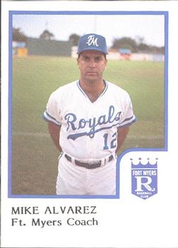 1986 ProCards Ft. Myers Royals #NNO Mike Alvarez Front