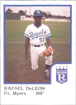 1986 ProCards Ft. Myers Royals #NNO Rafael DeLeon Front