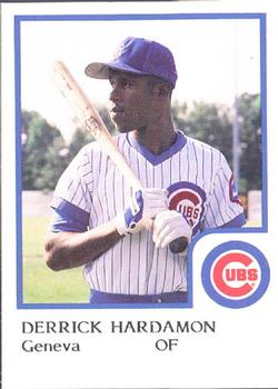 1986 ProCards Geneva Cubs #9 Derrick Hardamon Front