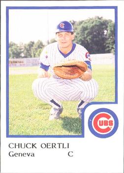 1986 ProCards Geneva Cubs #20 Chuck Oertli Front