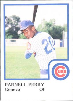 1986 ProCards Geneva Cubs #23 Parnell Perry Front