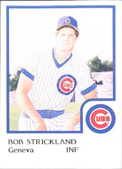1986 ProCards Geneva Cubs #26 Bob Strickland Front