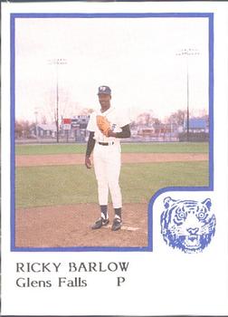 1986 ProCards Glens Falls Tigers #1 Ricky Barlow Front