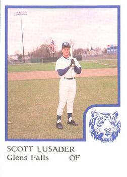 1986 ProCards Glens Falls Tigers #12 Scott Lusader Front