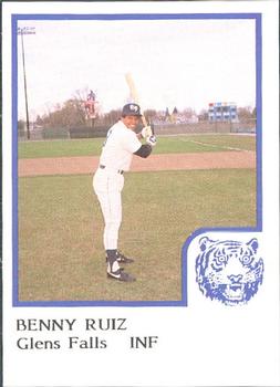 1986 ProCards Glens Falls Tigers #19 Benny Ruiz Front