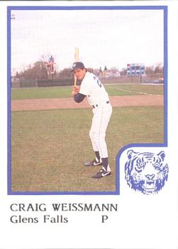 1986 ProCards Glens Falls Tigers #24 Craig Weissmann Front