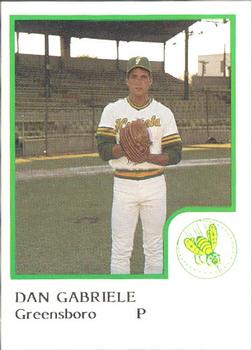 1986 ProCards Greensboro Hornets #6 Dan Gabriele Front