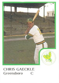 1986 ProCards Greensboro Hornets #7 Chris Gaeckle Front