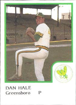 1986 ProCards Greensboro Hornets #10 Dan Hale Front