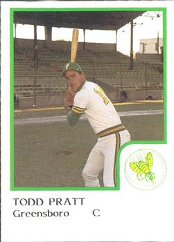 1986 ProCards Greensboro Hornets #17 Todd Pratt Front