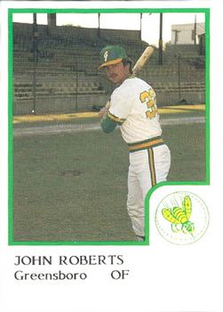 1986 ProCards Greensboro Hornets #20 John Roberts Front