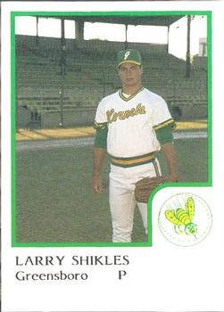 1986 ProCards Greensboro Hornets #22 Larry Shikles Front