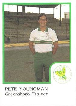 1986 ProCards Greensboro Hornets #25 Pete Youngman Front