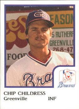 1986 ProCards Greenville Braves #5 Chip Childress Front