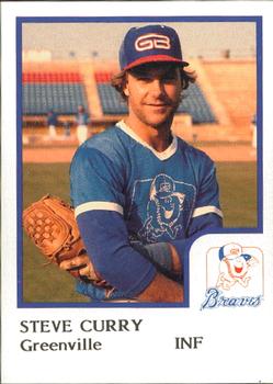 1986 ProCards Greenville Braves #6 Steve Curry Front