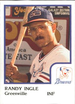 1986 ProCards Greenville Braves #14 Randy Ingle Front